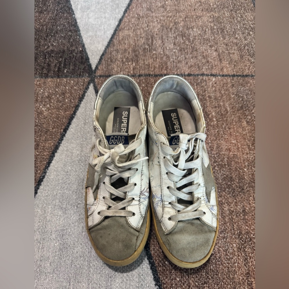 Golden Goose Super-star distressed leather sneakers 39 - Picture 2 of 8